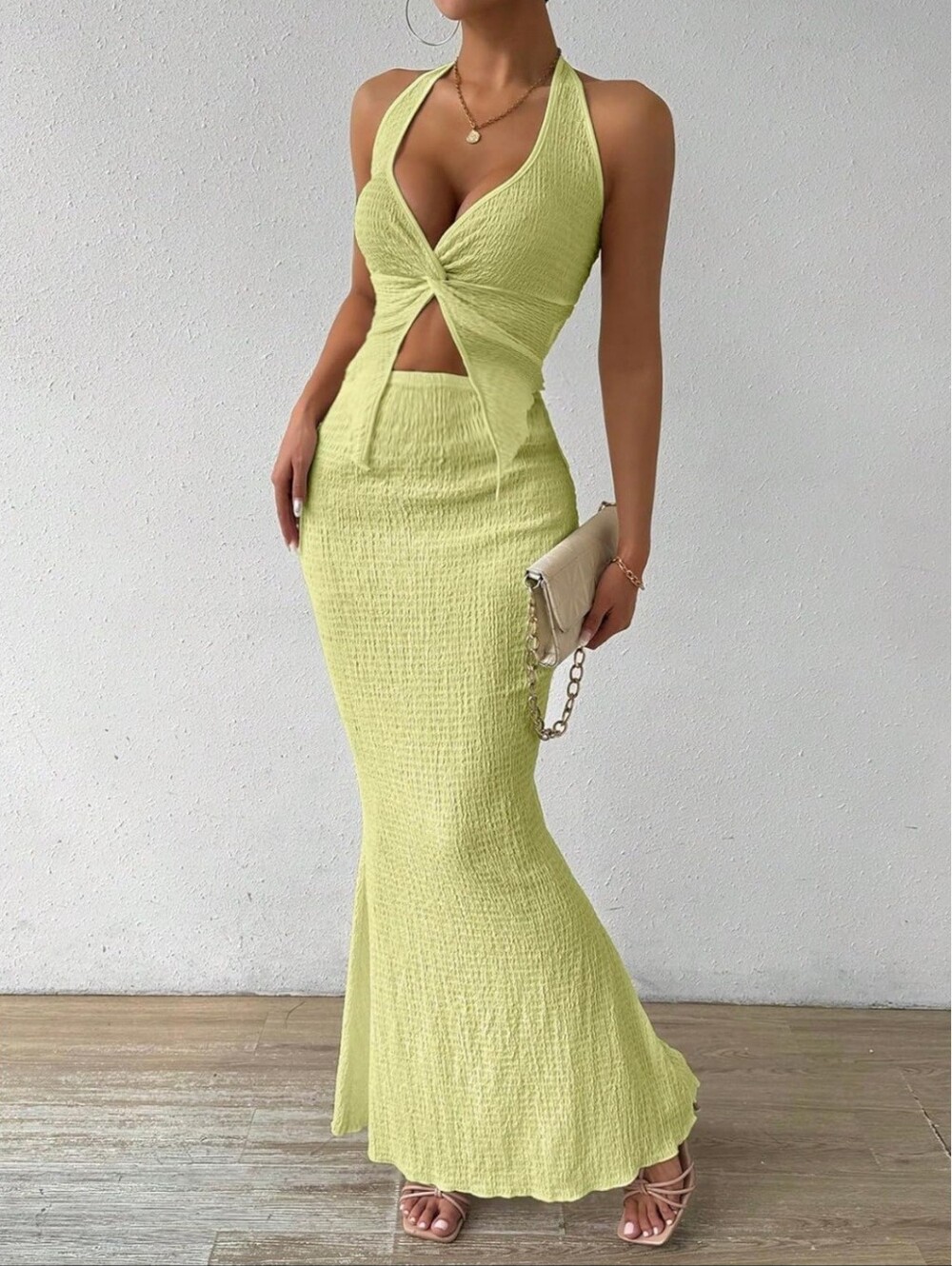 Halter Skirt Set